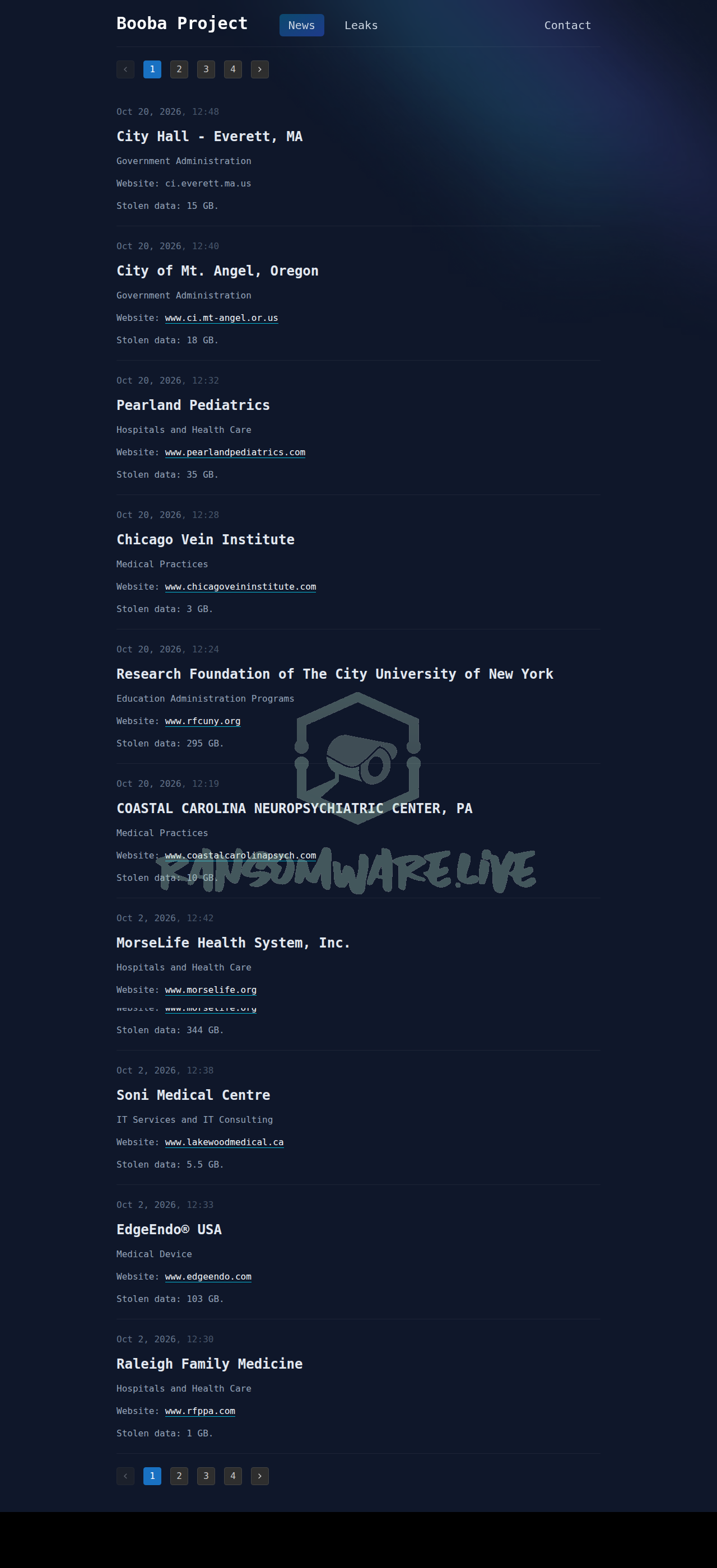 Ransomware.live: Booba project