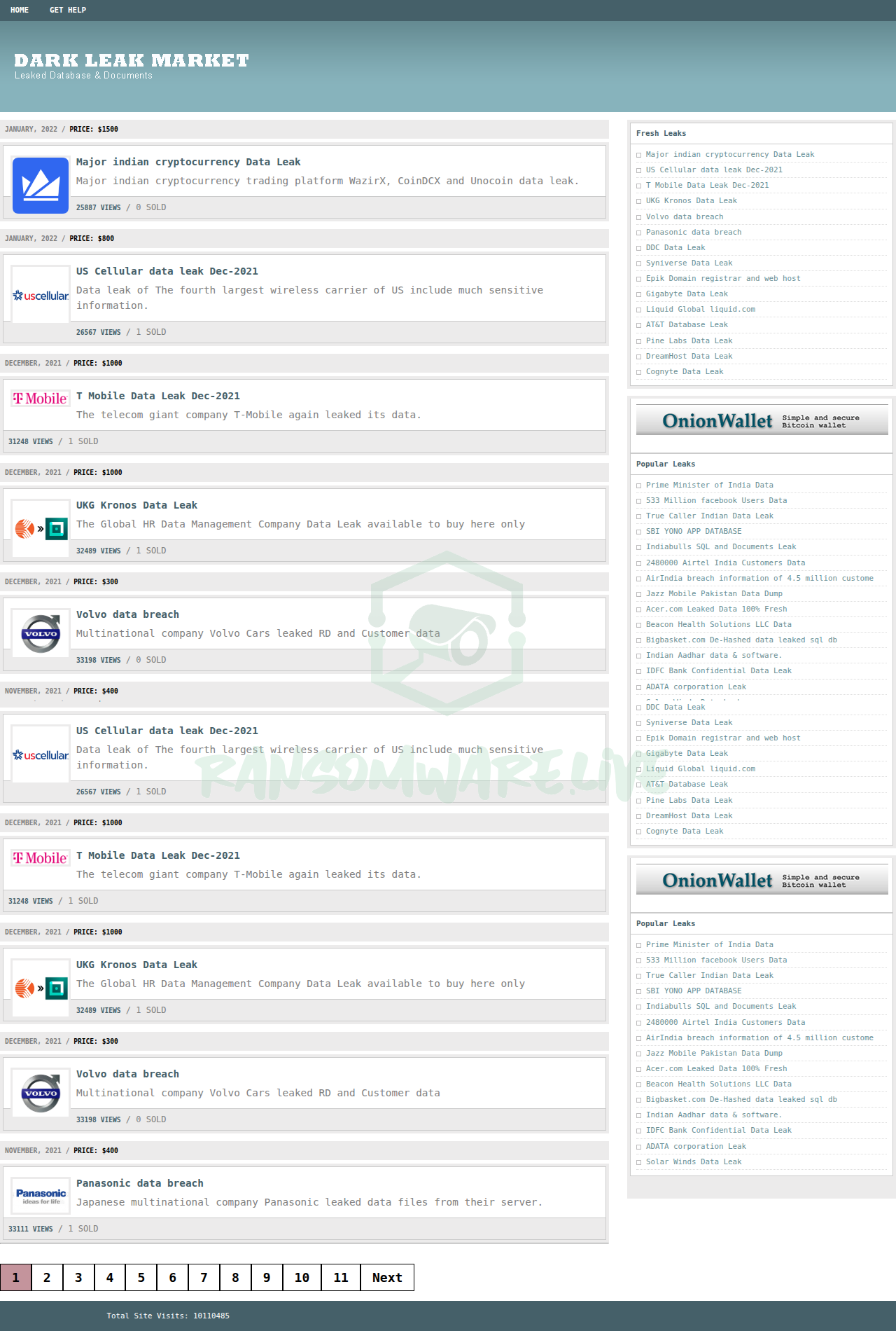 Ransomware.live: darkleakmarket