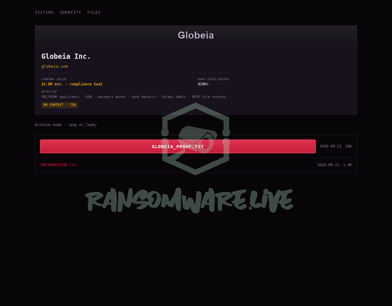 Leak Screenshot