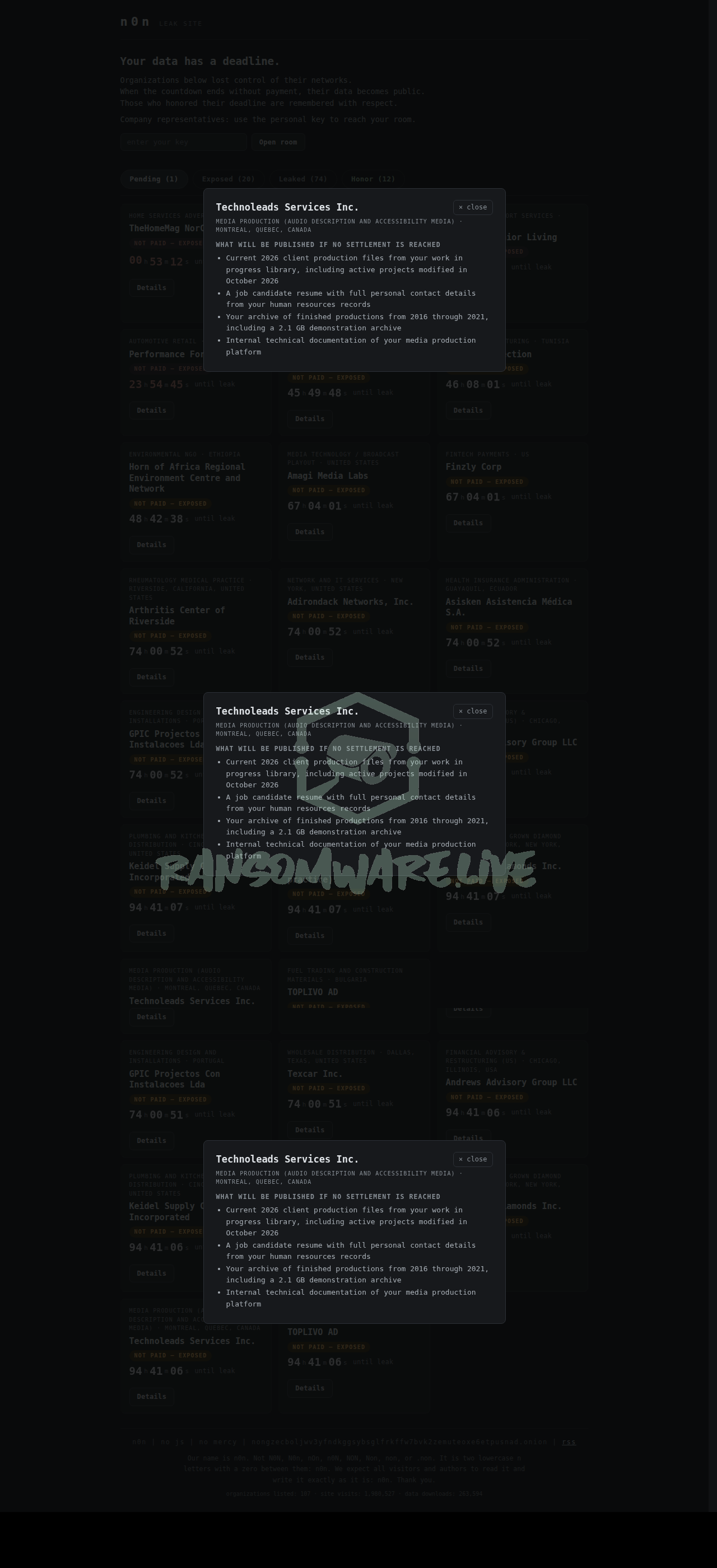 Leak Screenshot