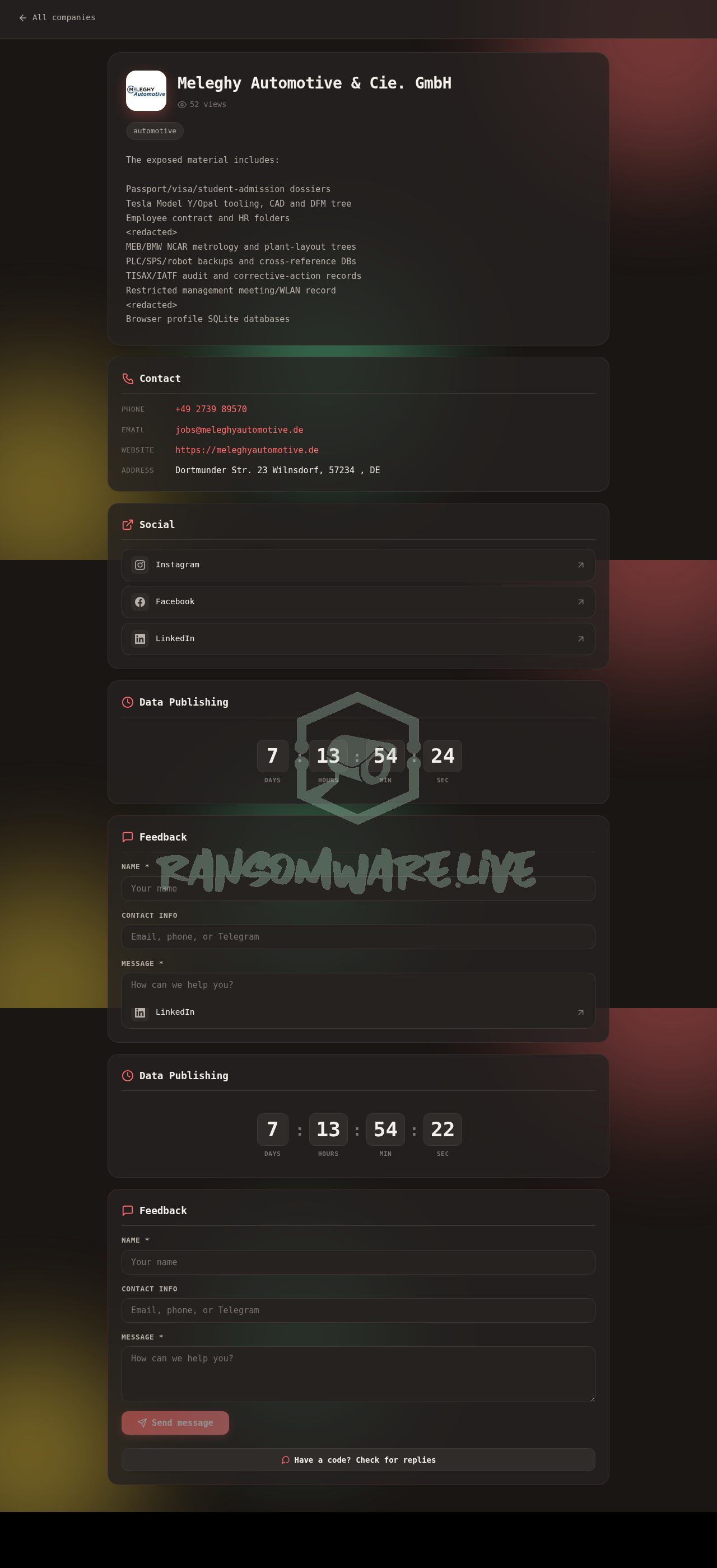 Leak Screenshot