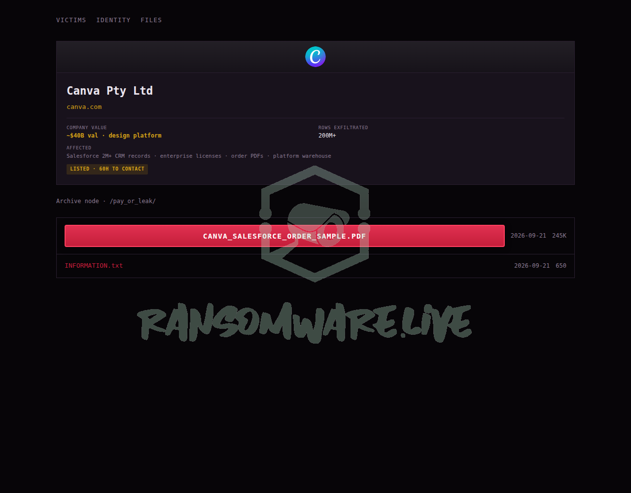 Leak Screenshot