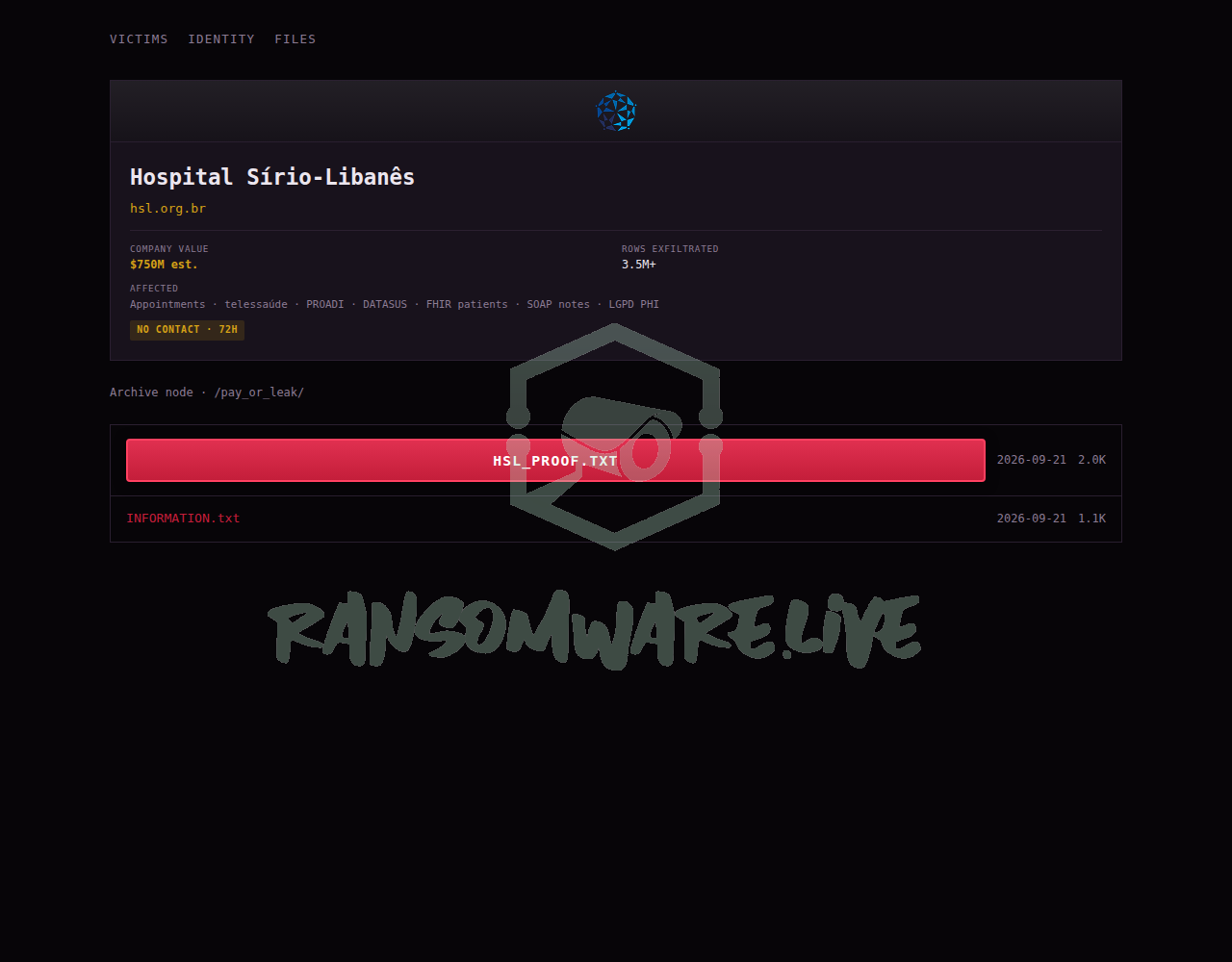 Leak Screenshot