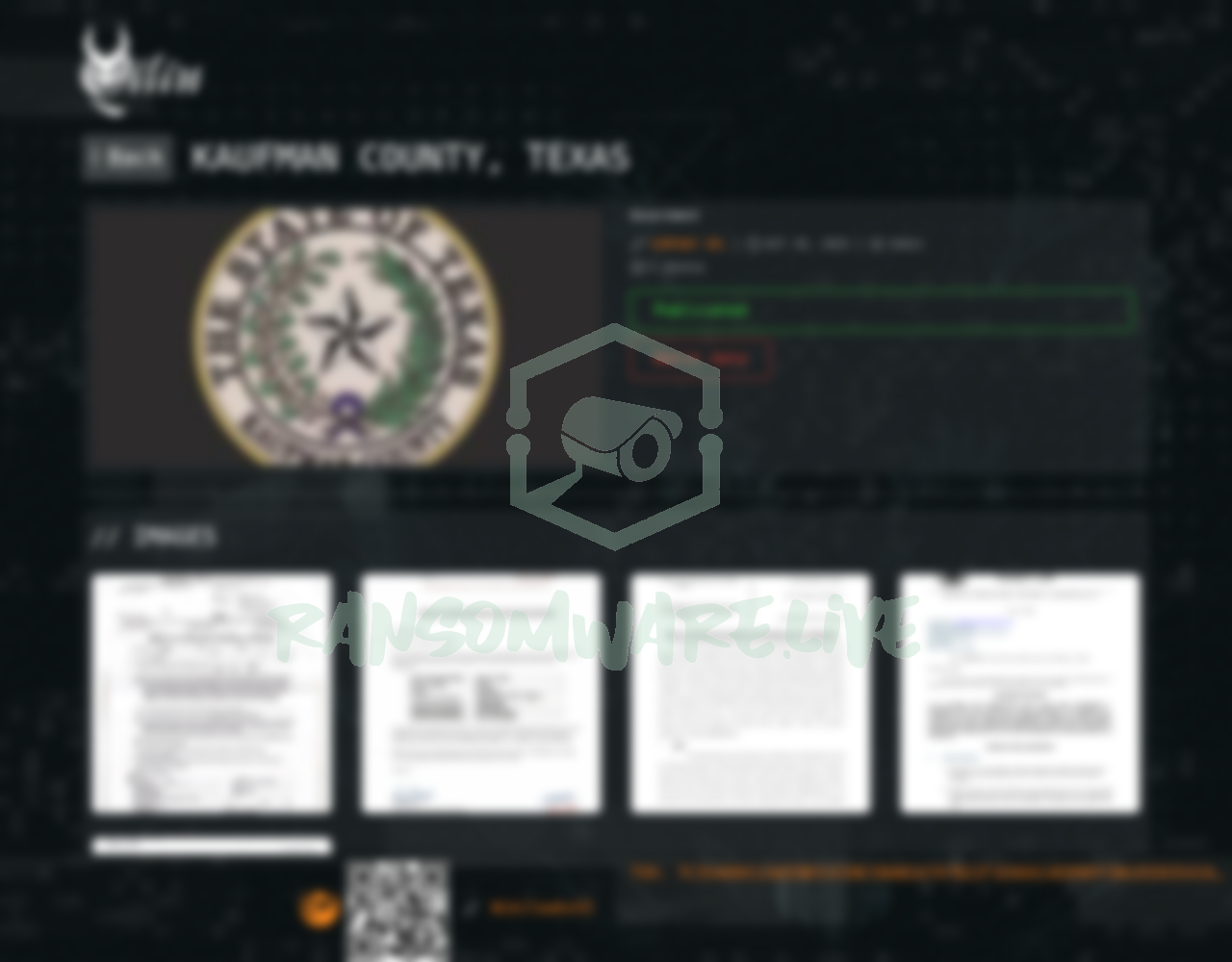 🏴☠️ Qilin has just published a new victim : Kaufman County, Texas