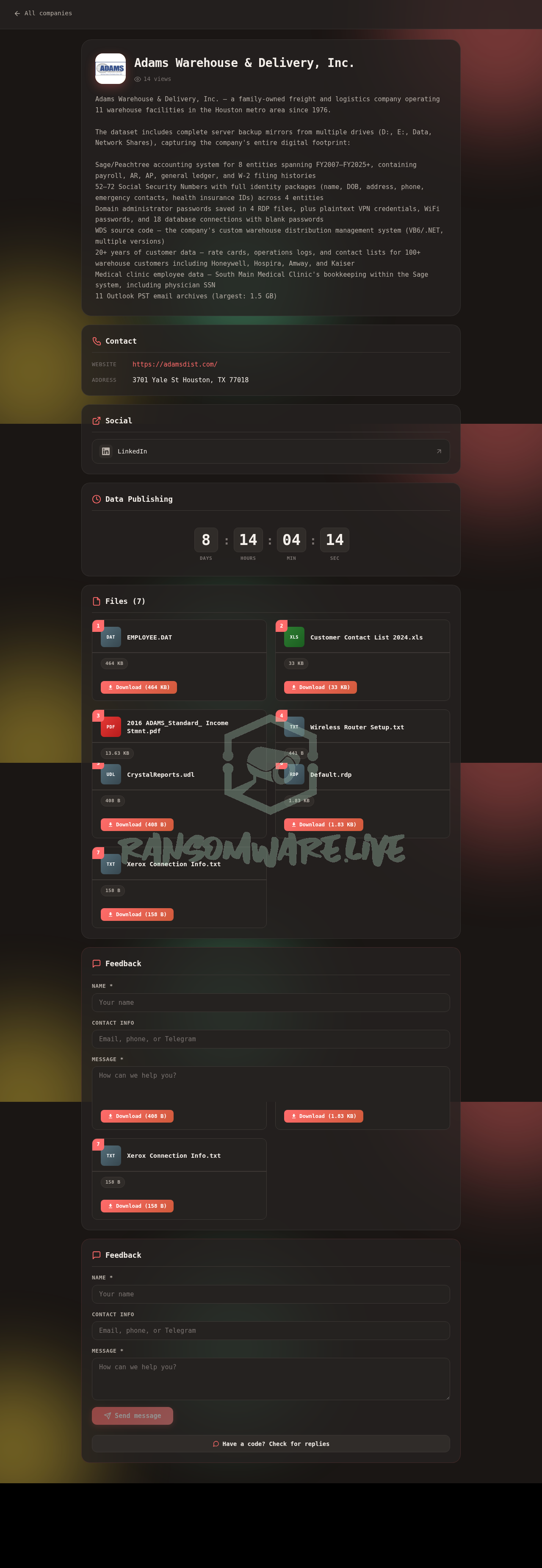 Leak Screenshot