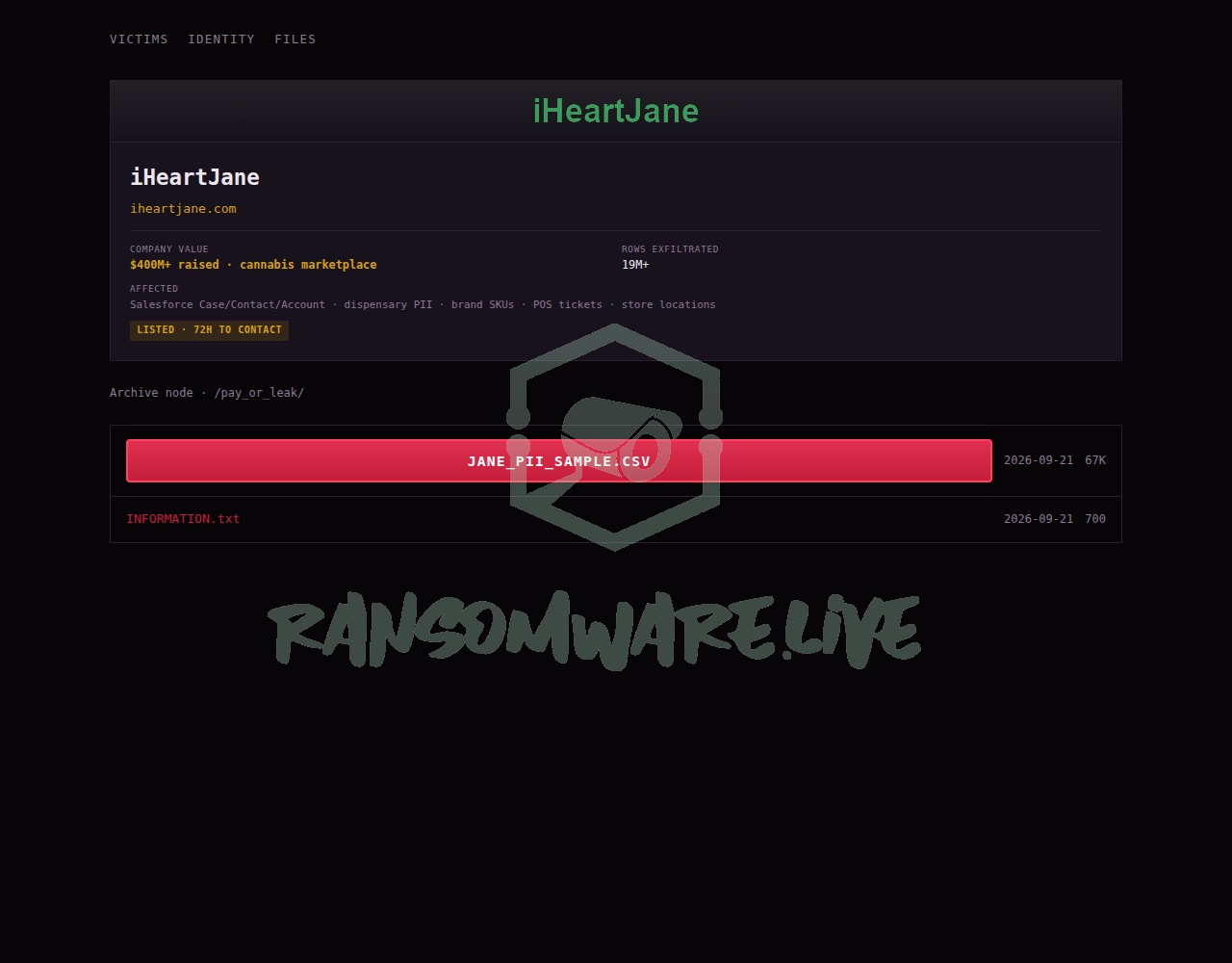 Leak Screenshot