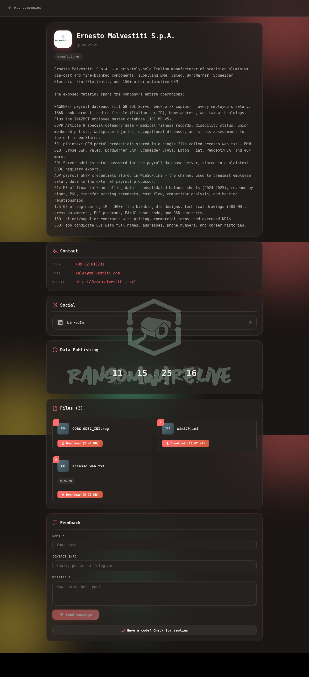 Leak Screenshot